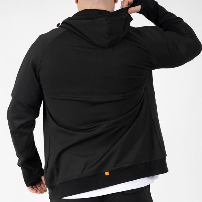 Walton Technical Hooded Zipper Black