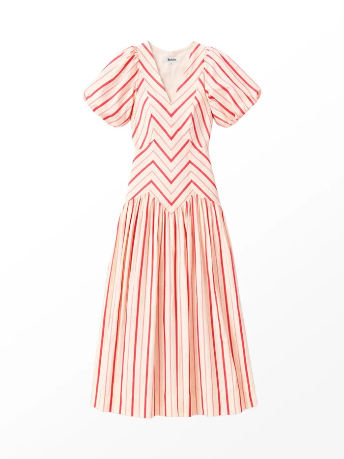 Willow Pink Cut About Stripe Dress Occasionwear
