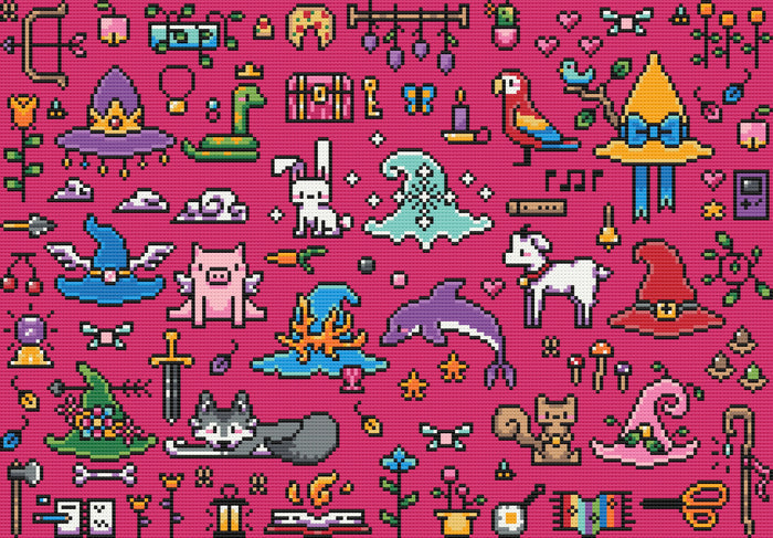 Witch Hat Adventurer | Pixel Charted