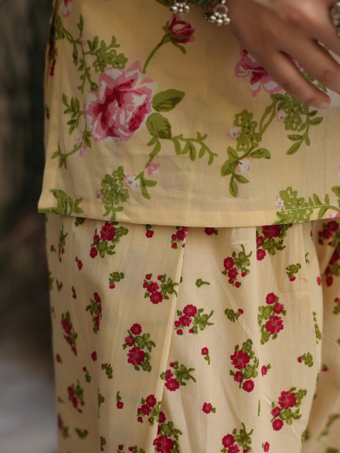Women's Printed Farshi Kurta Set