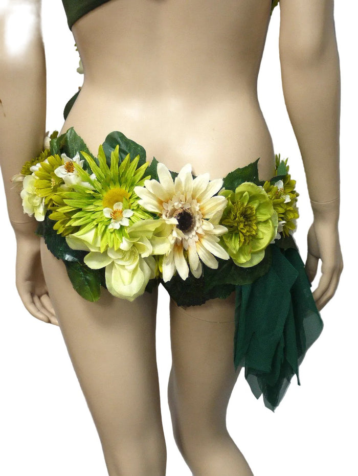 Woodland Forest Fairy Monokini  Halloween Dance Rave Bra Costume