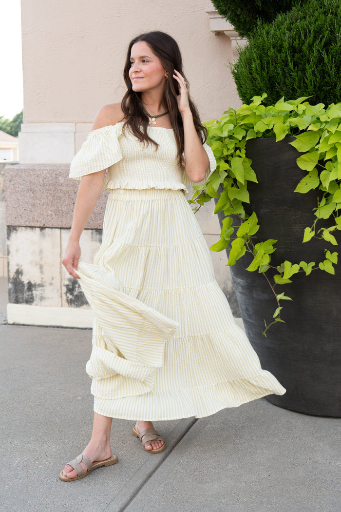Zayla Top || Citron Stripe