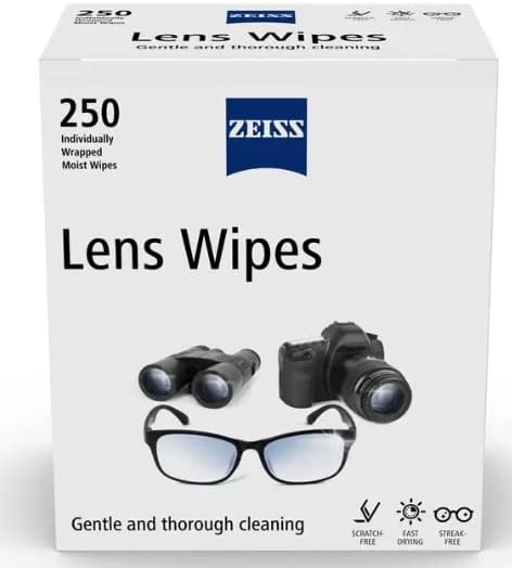 ZEISS Lens Wipes Pack of 250 Individually Wrapped Wipes - Shoppers-kart.com